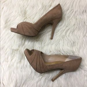 Thalia Nude Open Toe Heels 10
